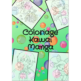 coloriage kawai manga - Isabelle Thomas