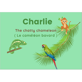 Charlie-the chatty chameleon  - Mademoiselle Roxane