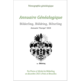 Annuaire généalogique de la famille Bilderling/Büldring - PIERRE DE BILDERLING