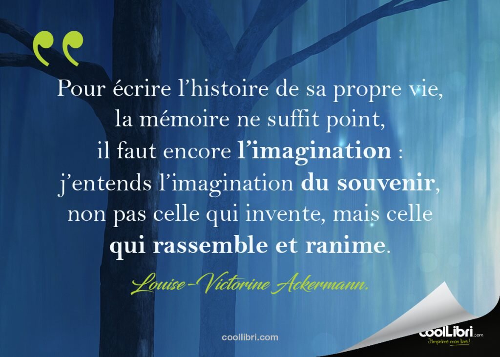 citation écrire un livre sur sa vie