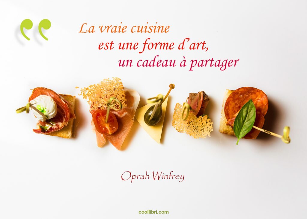 tapas appétissante, n'est-ce pas ? livre de cuisine Oprah Winfrey
