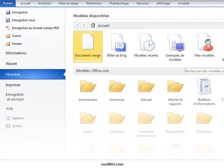 Comment changer le format d'un document Word