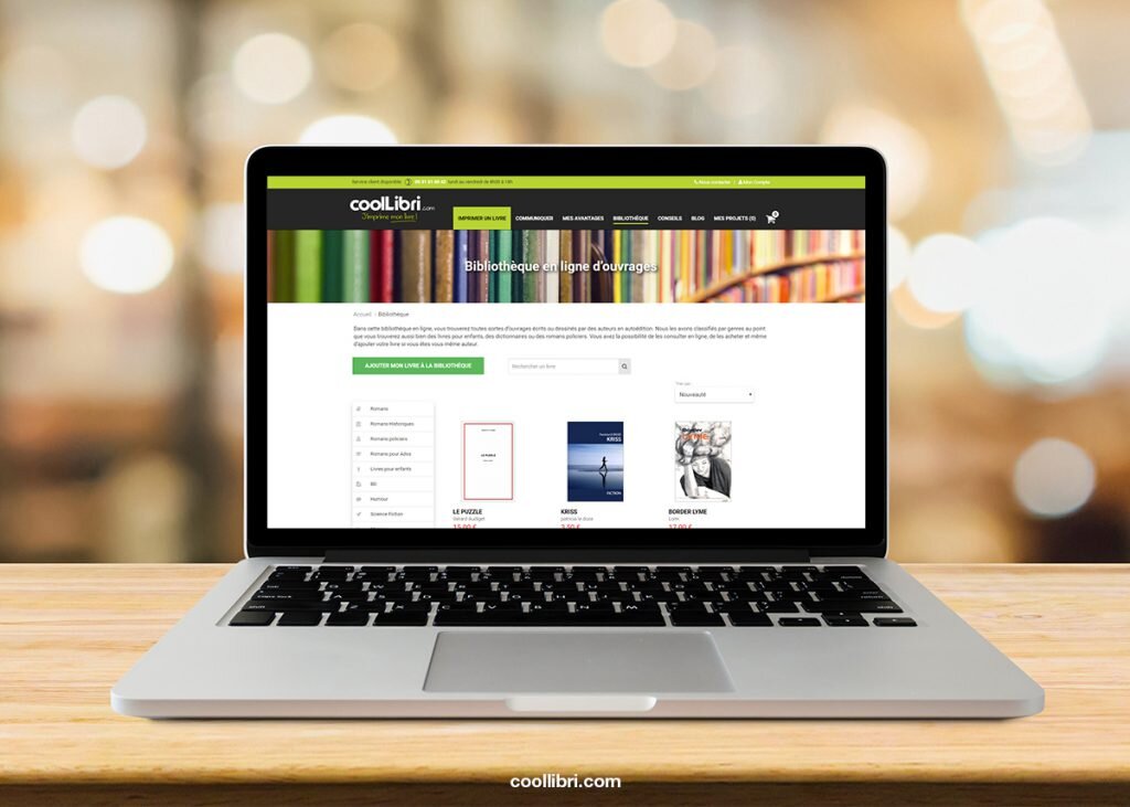 Le visiteur n'achète pas directement le livre mais contacte l'auteur pour une transaction Découvrez la bibliothèque en ligne de CoolLibri : ce n'est pas une librairie