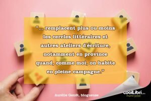 Les forums d'écriture remplacent plus ou moins les cercles littéraires et autres ateliers d'écriture, notamment en province quand, comme moi, on habite en pleine campagne.