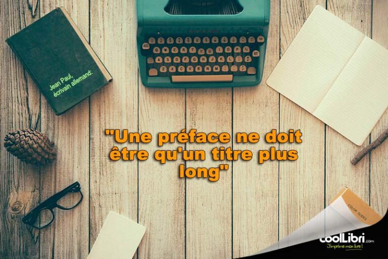 Que faut-il écrire dans la préface d'un livre ou d'un roman