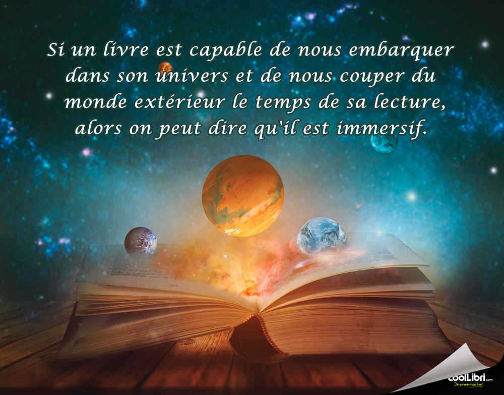 Définition du livre immersif par ses effets